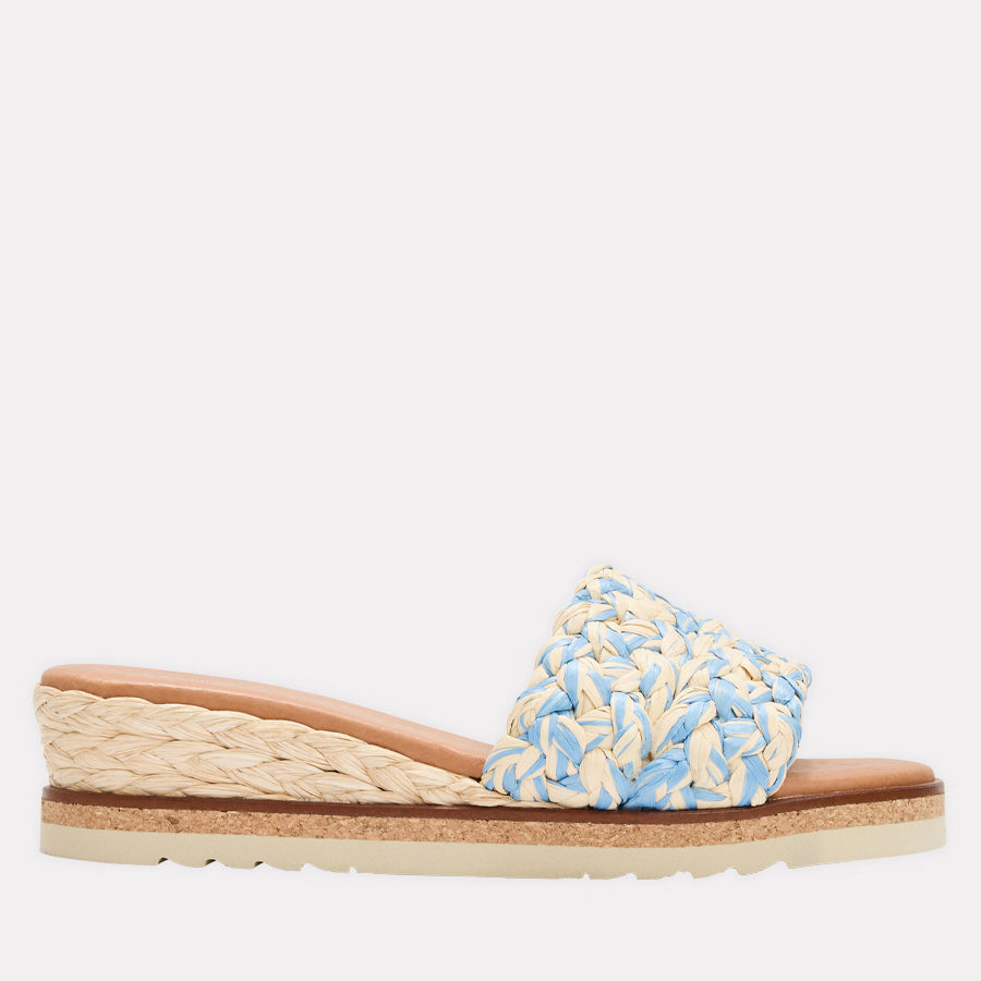 Nessie Woven Raffia Espadrille Wedge