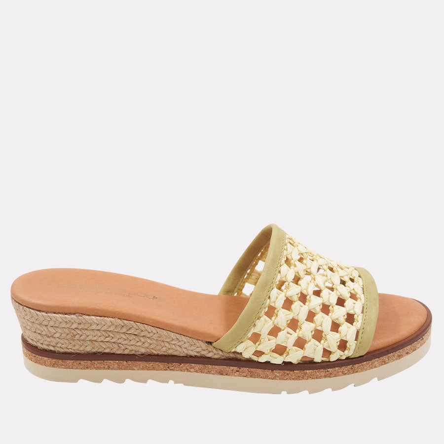 Nessie Raffia Espadrille Wedge