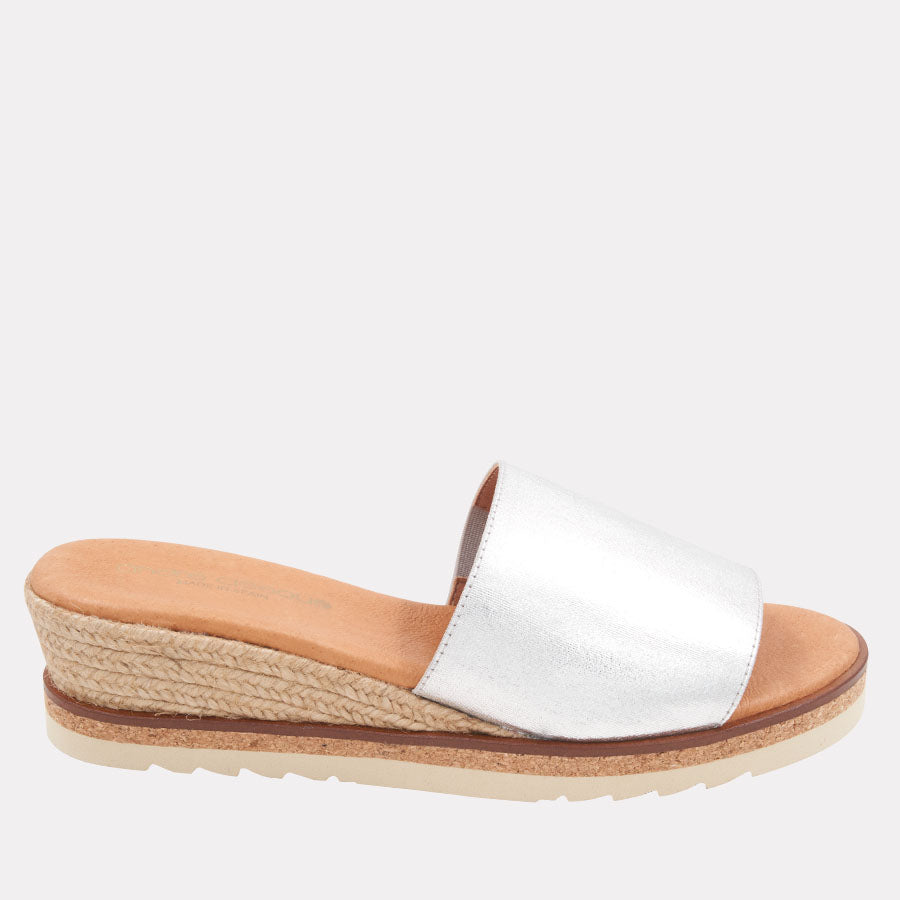 Nessie Metallic Espadrille Wedge