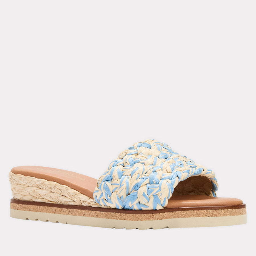 Nessie Woven Raffia Espadrille Wedge