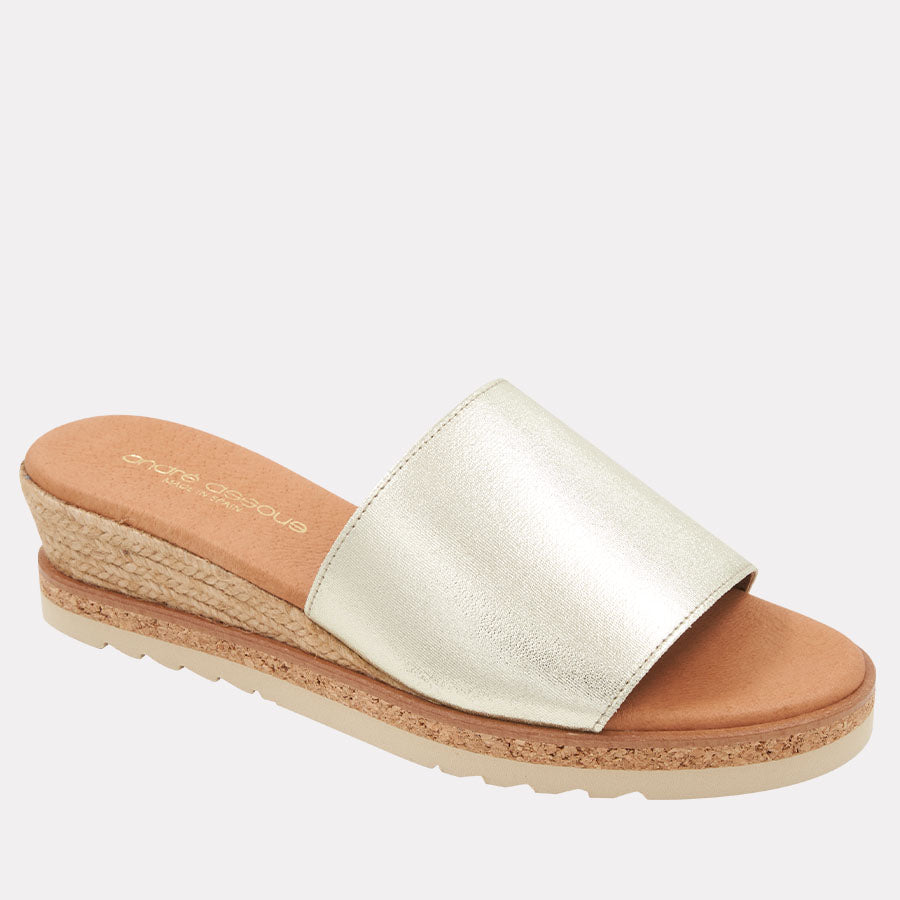 Nessie Metallic Espadrille Wedge