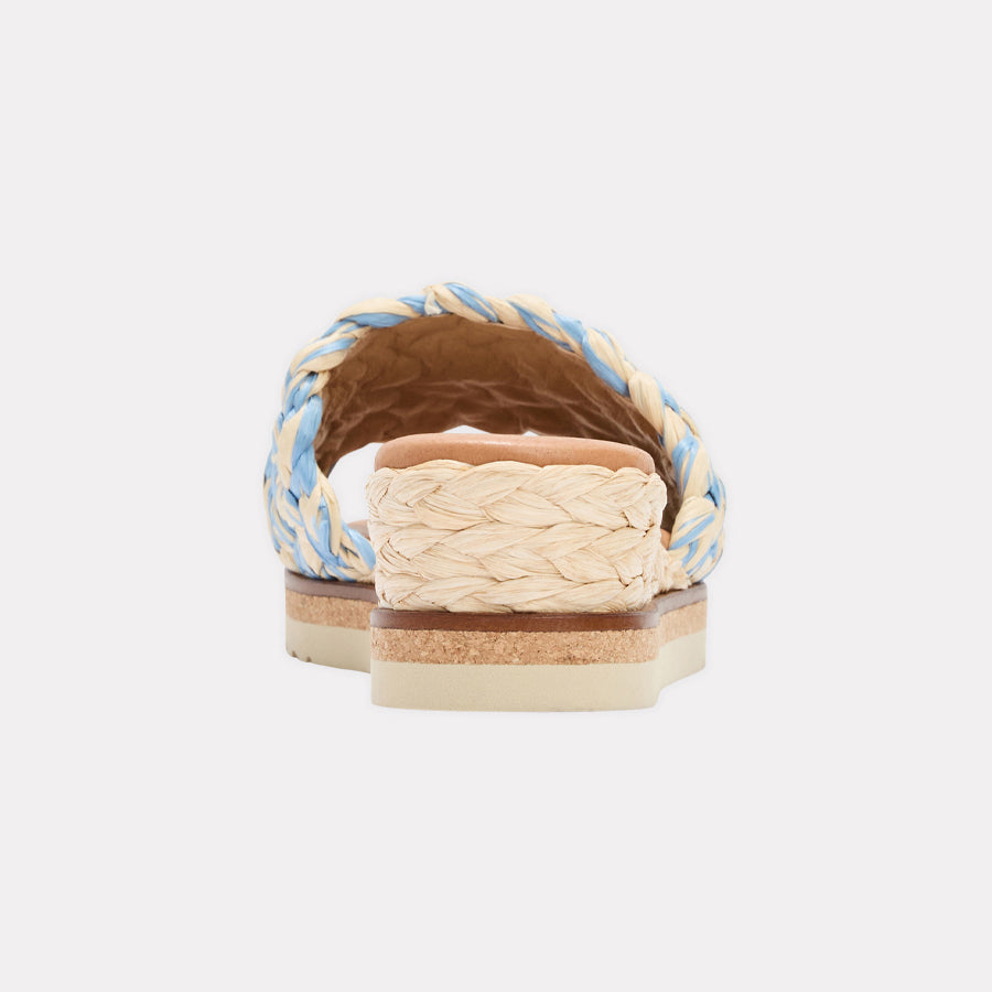 Nessie Woven Raffia Espadrille Wedge