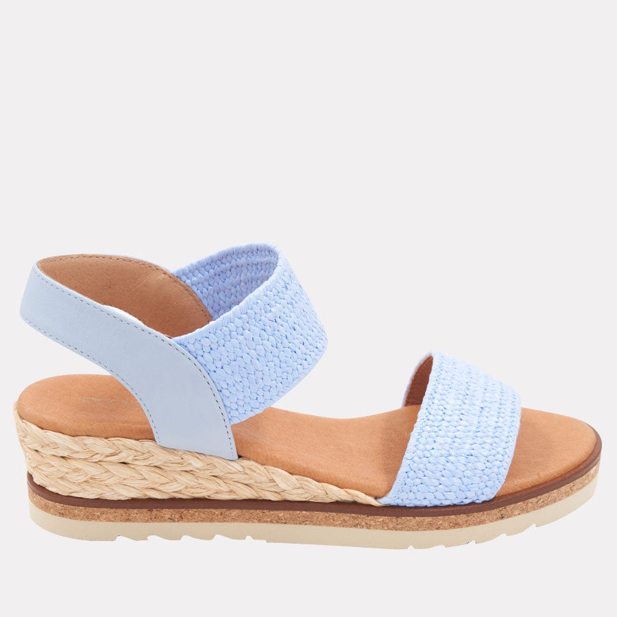 Neveah Stretch Raffia Wedge