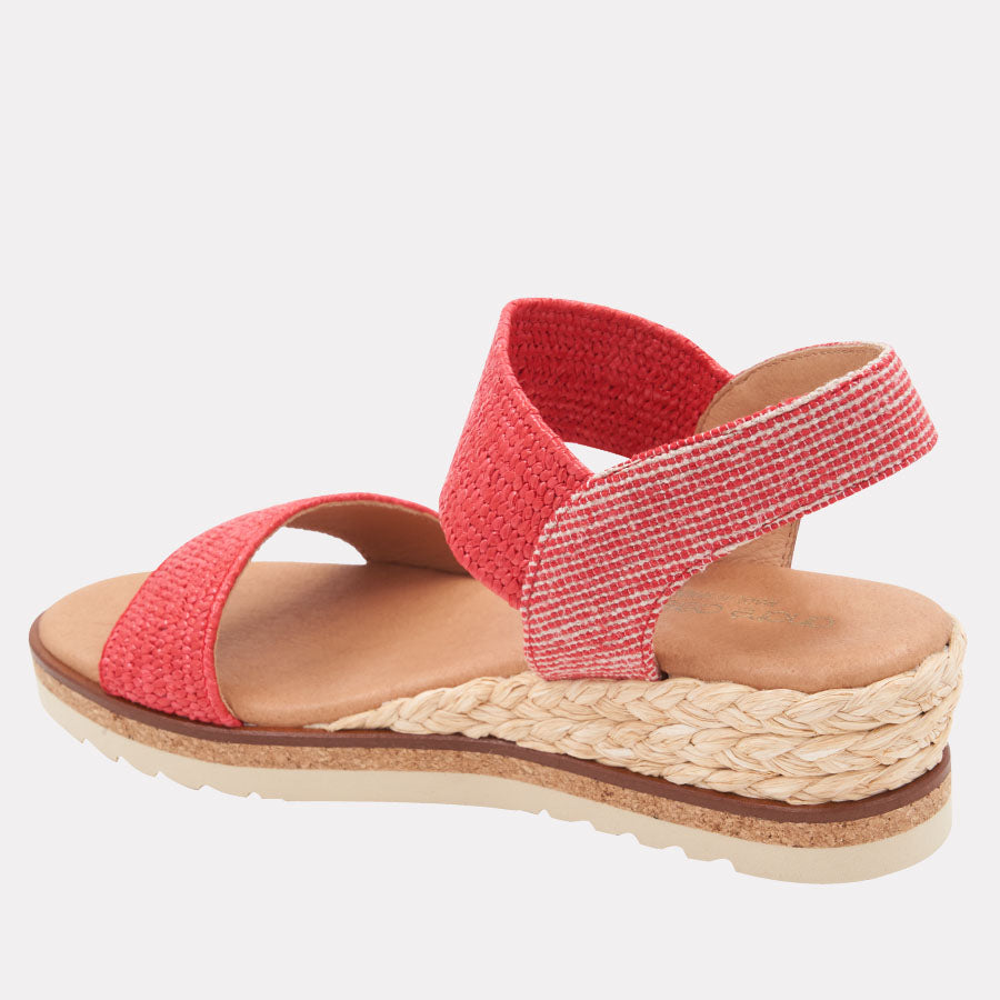 Neveah Stretch Raffia Wedge