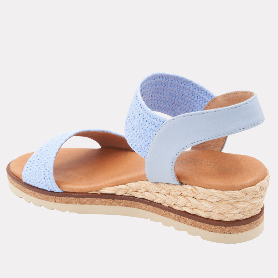 Neveah Stretch Raffia Wedge