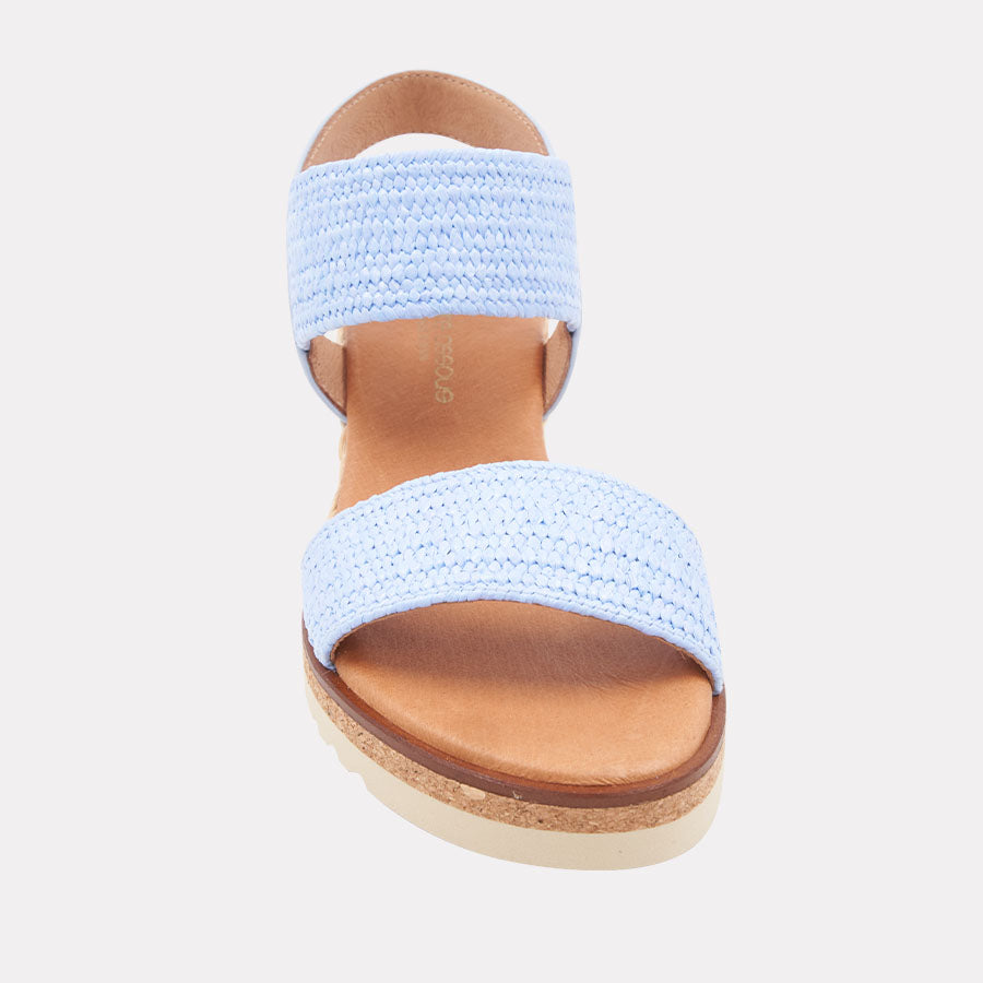 Neveah Stretch Raffia Wedge