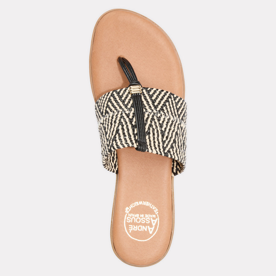 Nice Multi Stretch Raffia Featherweights™ Sandal