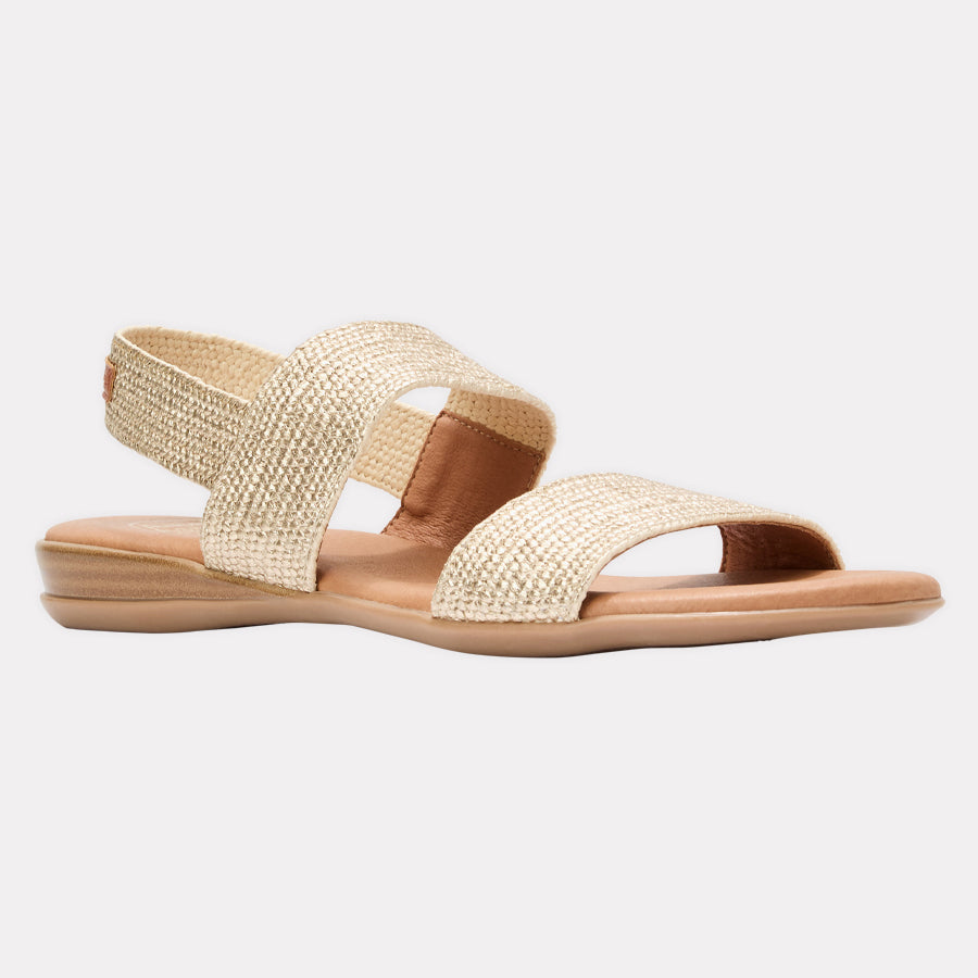 Nigella Metallic Stretch Raffia Featherweights™ Sandal