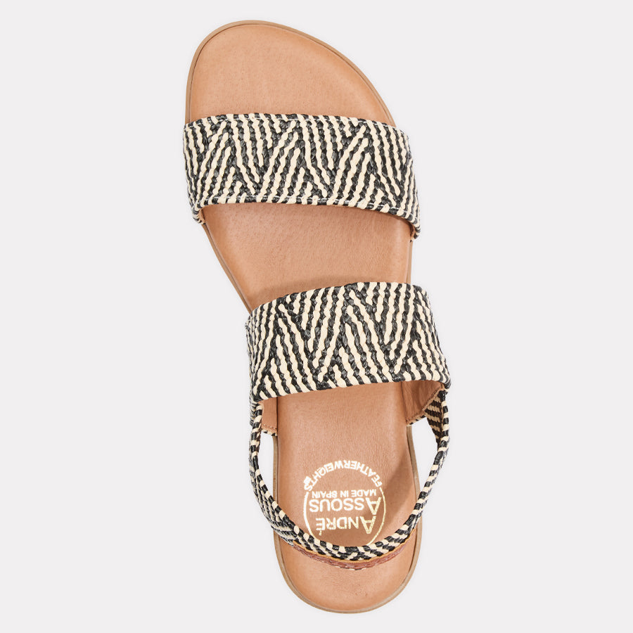 Nigella Multi Stretch Raffia Featherweights™ Sandal