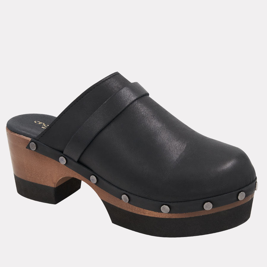 Olivia Leather Clog