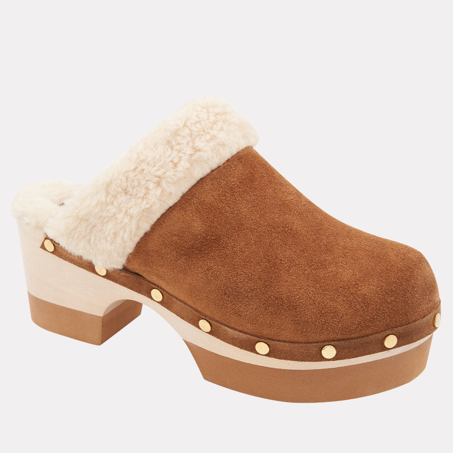 Olivia Faux Suede Clog