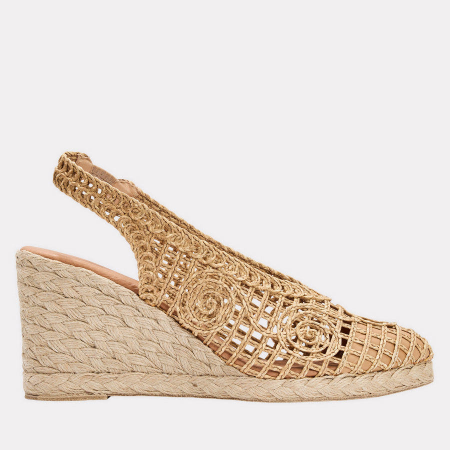 Pamala Raffia Espadrille Wedge