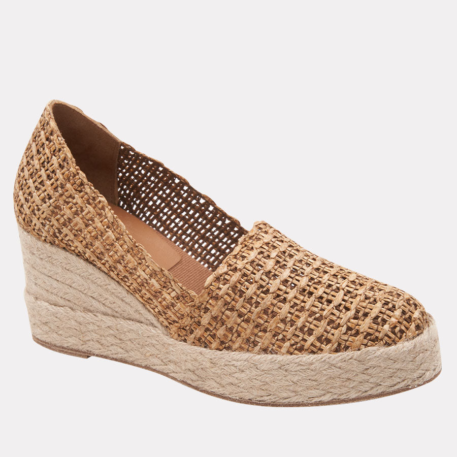 Patti Woven Raffia Espadrille Wedge