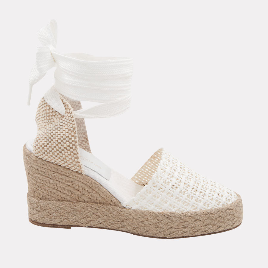 Payton Woven Raffia Espadrille Wedge