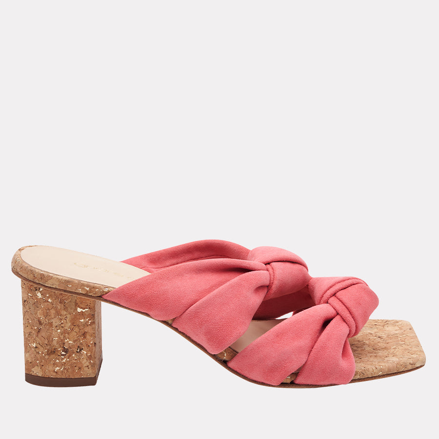 Elevate Your Style: Suede Sandals with 2.75-Inch Cork Heels